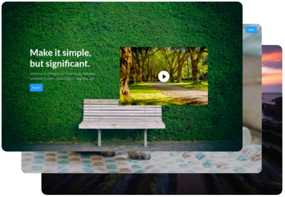 Sections Templates for the snap scroll site